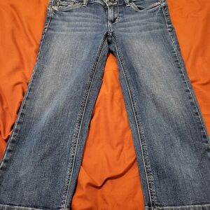 White House Black Market Blue Flare Jeans